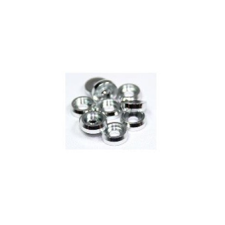 finishing c metal washer for 3mm screws (10pcs) in SILVER