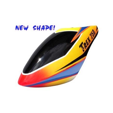 FUSUNO RED SWORD Airbrush Fiberglass Canopy EX-T-REX 250