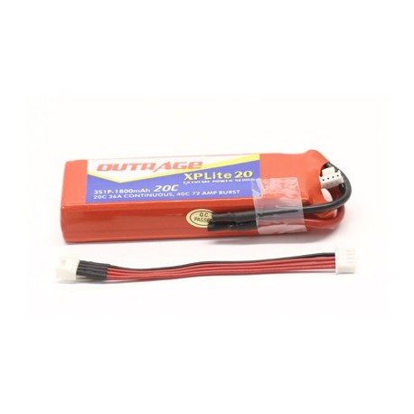 OUTRAGE XP20 3S1P 11.1V 1800mAH 20C - XTREME SERIES