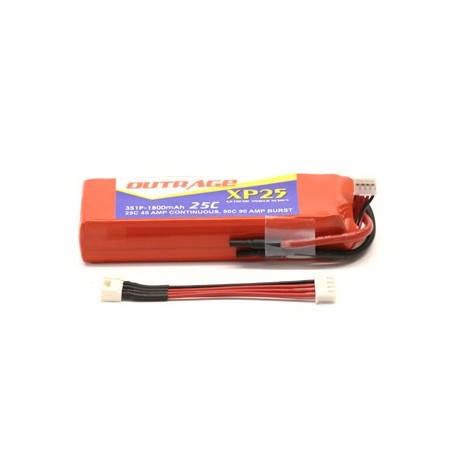 OUTRAGE XP25 3S1P 11.1V 1800mAH 25C - XTREME SERIES 