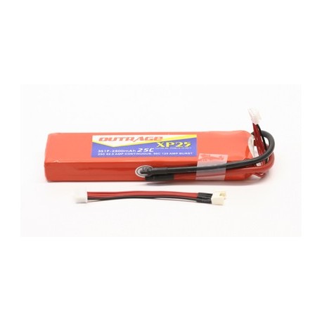 OUTRAGE XP25 3S1P 11.1V 2500mAH 25C - XTREME POWER SERIES