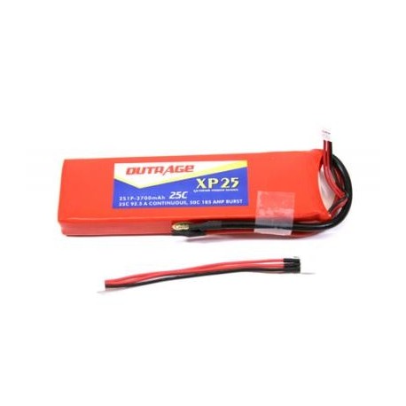 OUTRAGE XP25 2S1P 7.4V 3700mAH 25C - XTREME POWER SERIES