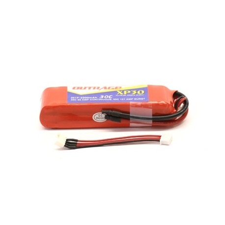 OUTRAGE XP30 3S1P 11.1V 2200mAH 30C - XTREME SERIES - T-REX 450