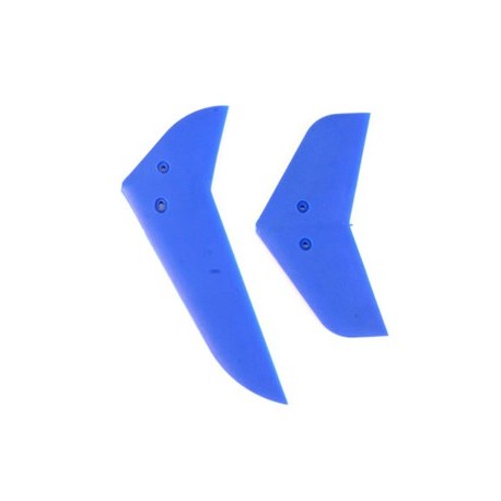 Esky Vertical & Horizontal Tail Blade Set (Blue) - Belt CP V2
