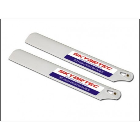 3D ABS rotor blades 290mm (white/yellow)