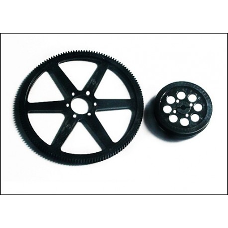 Mail gear and belt pulley