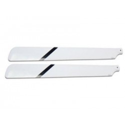 HDX 288mm Fiberglass FRP (White) Main Blades - Shogun/KingV2