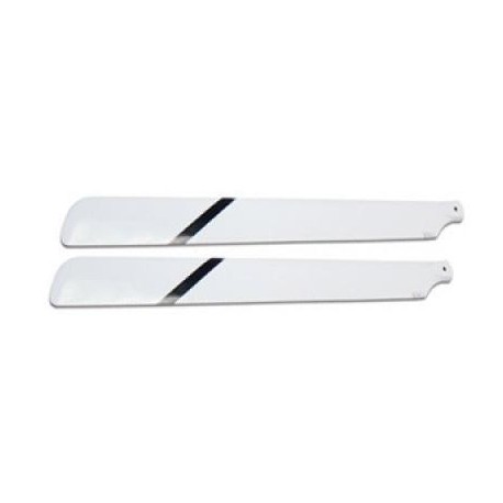 HDX 288mm Fiberglass FRP (White) Main Blades - Shogun/KingV2