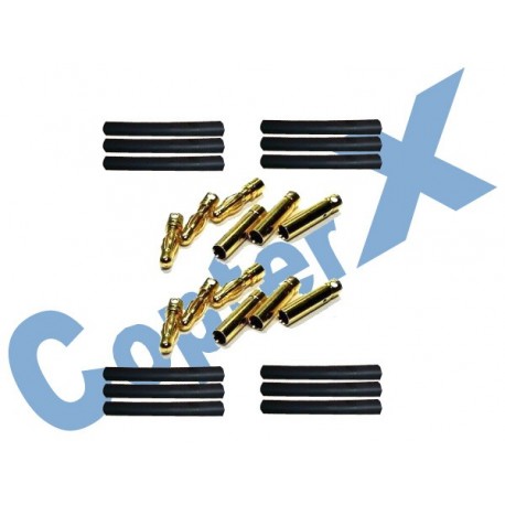 CopterX Gold Plated Connectors & Heat Shrink Tubing