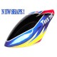 FUSUNO New Design BLUE SKY FB Airbrush Canopy T-Rex 250 EX 