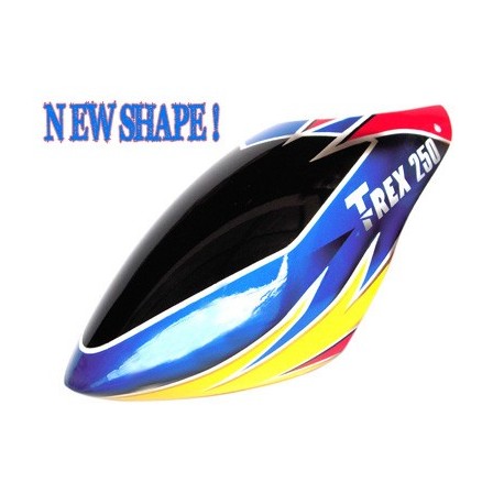 FUSUNO New Design BLUE SKY FB Airbrush Canopy T-Rex 250 EX 