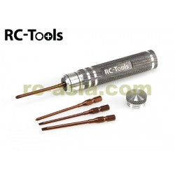 Slotted and Philips Screwdriver with Interchangable Tips