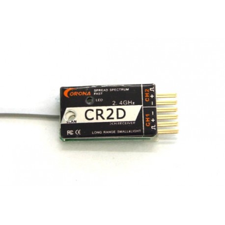 Corona 2.4Ghz CR2D 2ch Receiver (V2 DSSS)