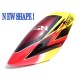 FUSUNO RED THUNDER Airbrush Fiberglass Canopy T-REX 700 EX