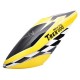 FUSUNO YELLOW CHECKERS Fiberglass Airbrush Canopy T-Rex 600 EX