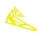 Neon Yellow Fiberglass Horizontal/Vertical Fins - T-Rex 450 Pro