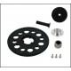 Main gear (main belt pulley) include one way bearing