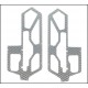 Fiberglass airframe side shelf set