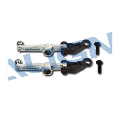 Metal Washout Control Arm/Silver H25011AF - T-REX 250/250SE
