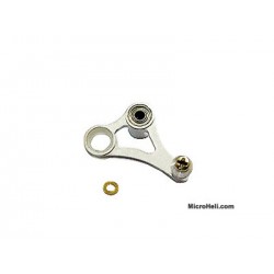 MicroHeli Aluminum Bell Crank (SILVER) - T-REX 250SE