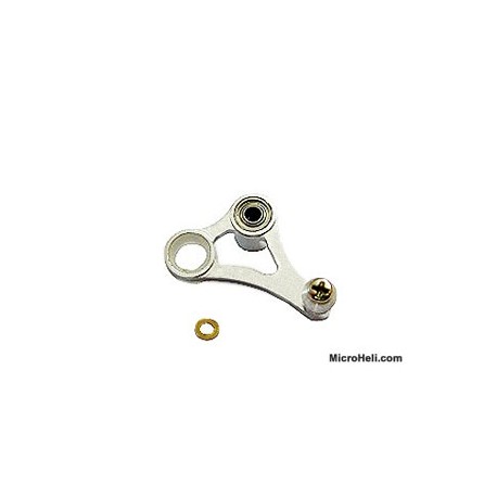 MicroHeli Aluminum Bell Crank (SILVER) - T-REX 250SE