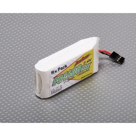Polyquest 1600mAh 2S1P Receiver Pack