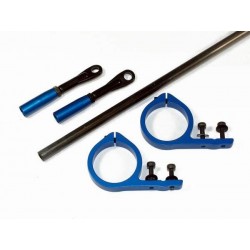 TREX 600 Tail Pushrod Kit - BLUE