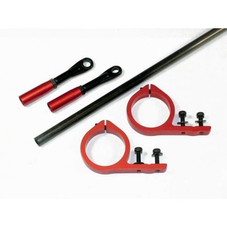 TREX 600 Tail Pushrod Kit - RED