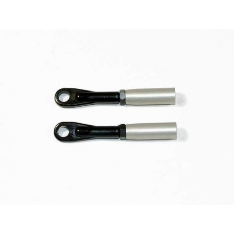 TREX 600 Replacement Tail Pushrod Ends - SILVER