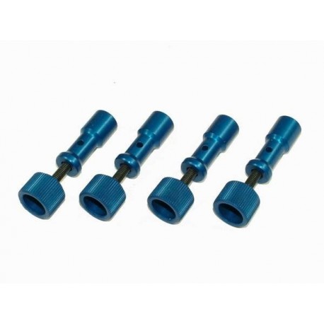 TREX 700 Canopy Mounting Set - BLUE