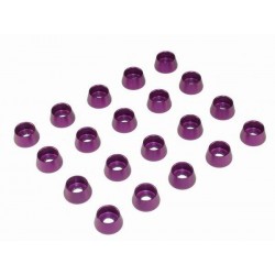 M3 Socket Screw Finishing Caps - PURPLE