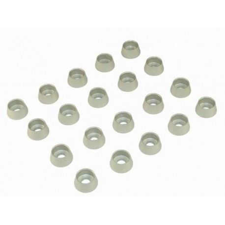 M3 Socket Screw Finishing Caps - SILVER