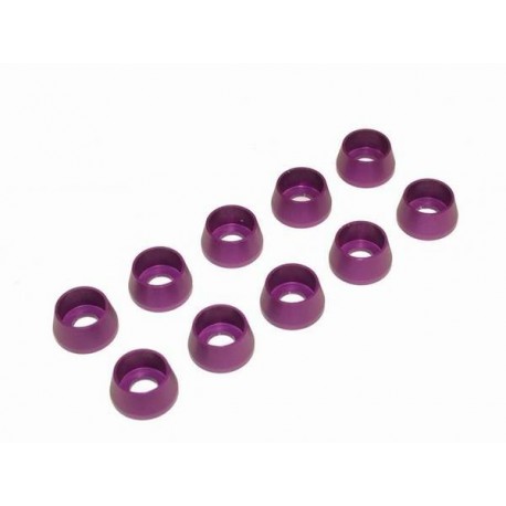 M4 Socket Screw Finishing Caps - PURPLE
