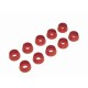 M4 Socket Screw Finishing Caps - RED