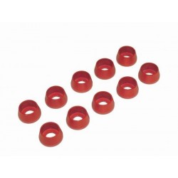 M4 Socket Screw Finishing Caps - RED