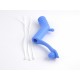 Silicone exhaust deflector for 50/90 muffler - BLUE