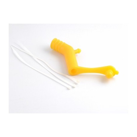 Silicone exhaust deflector for 50/90 muffler - YELLOW