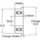 12 x 18 x 4 Precision Bearing - Part - F6701zz (Flanged)