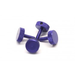 Aluminum Anodized CNC Canopy Thumb Screws (4pcs) - BLUE
