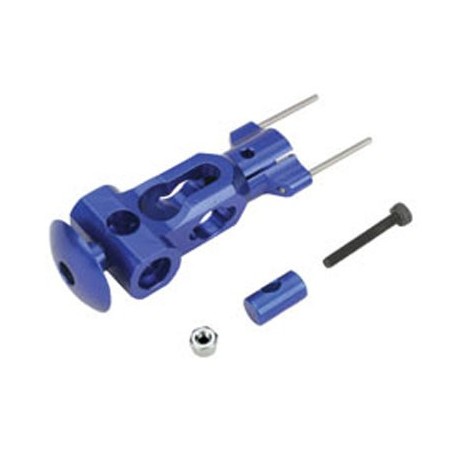 Eflite Aluminum Head Block/Rotor Housing Set, Blue: B400