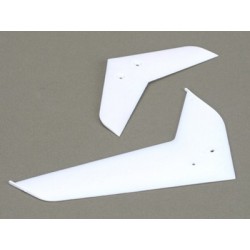 Eflite Stabilizer/Fin Set, White: B400