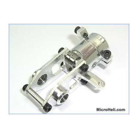 MicroHeli Precision Tail Pulley Case (SILVER) - Blade 400