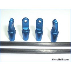 MicroHeli ALuminum Tail Boom Support ( BLUE )- Blade 400