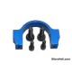 MicroHeli Aluminum CNC Horizontal Fin Holder (BLUE) - Blade 400