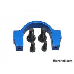 MicroHeli Aluminum CNC Horizontal Fin Holder (BLUE) - Blade 400