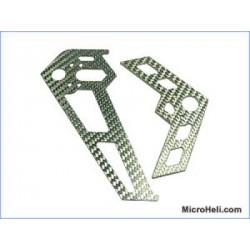 MicroHeli Tail Fin Round END - Blade 400/Belt CP