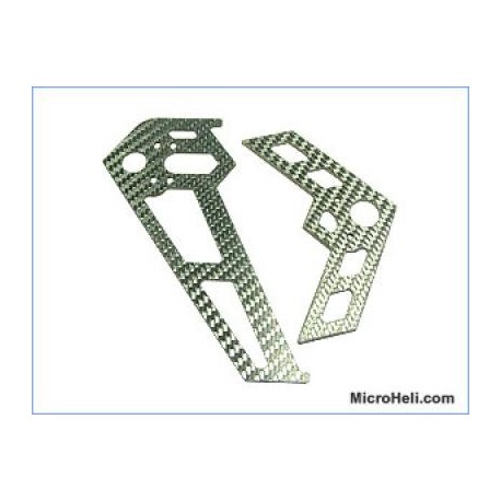 MicroHeli Tail Fin Round END - Blade 400/Belt CP