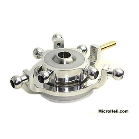 MicroHeli 120 CCPM Deluxe Swashplate ( Silver ) - BLade 400