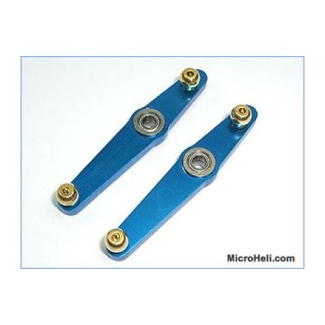 MicroHeli Precision CNC Upper Mixing Arm (BLUE) - Trex 500