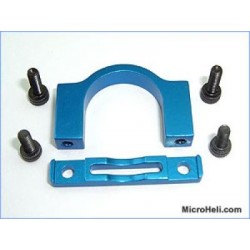 MicroHeli Aluminum CNC Horizontal Fin Holder (BLUE) - T-REX 500